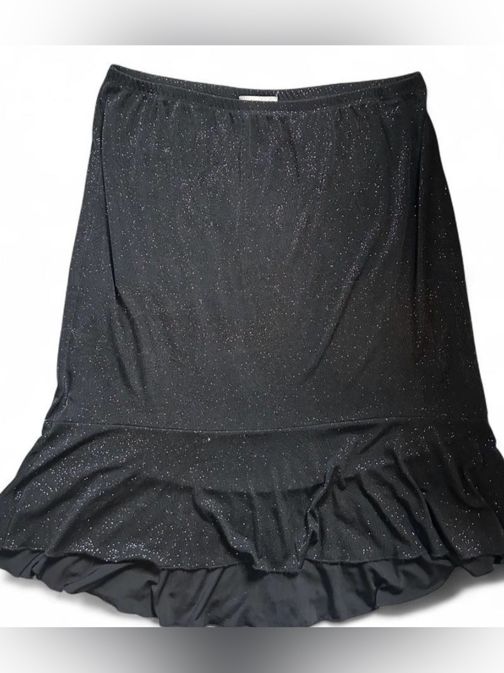 Notations Black Glittery Skirt